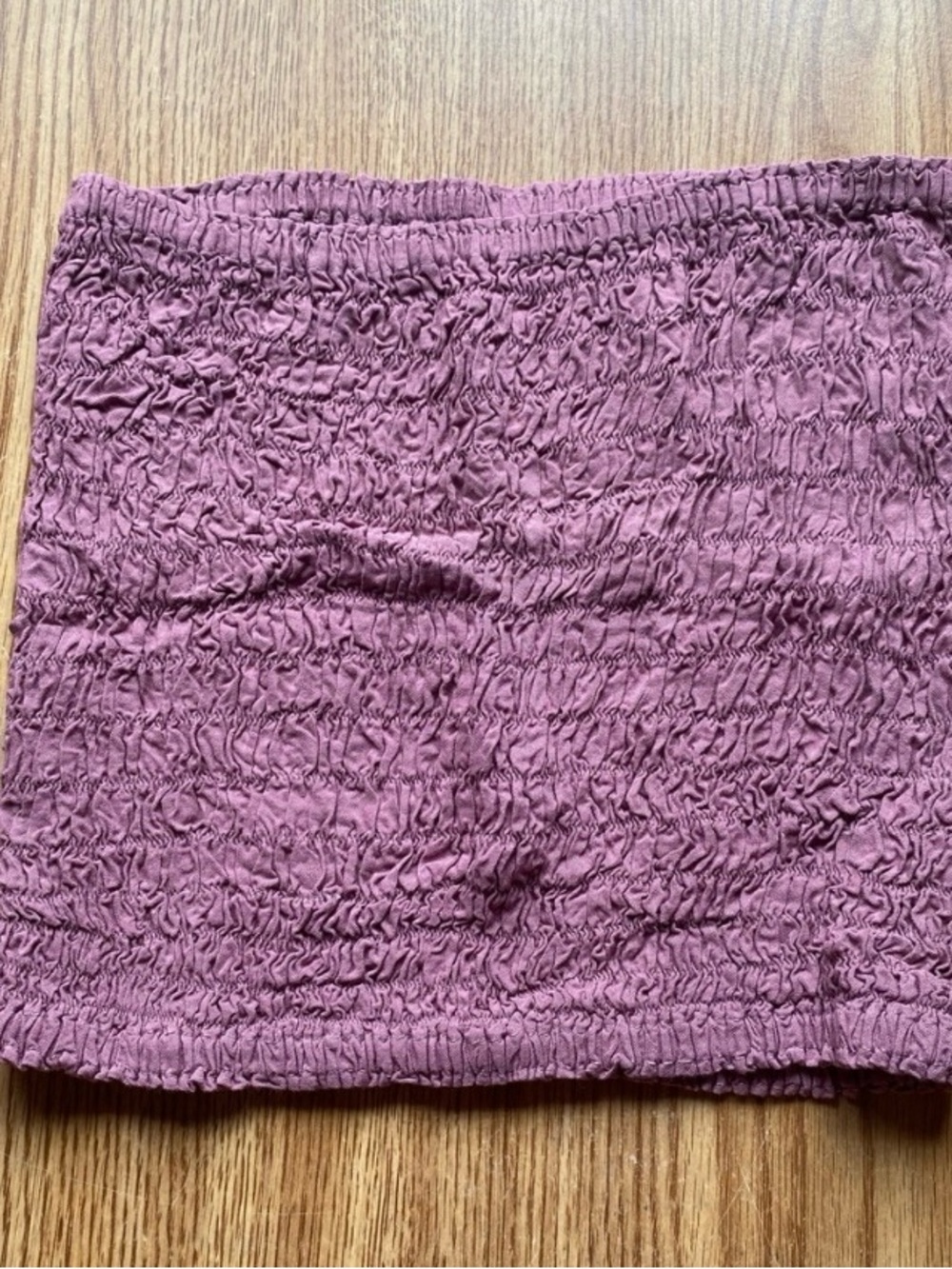 Mauve Stretchy Crop Tube Top - XXL (Fits M-XXL) Like New